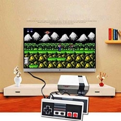 Detailorpin Retro Built-in Classic Games Dual Gamepad Gaming Player (US 4 Buttons)