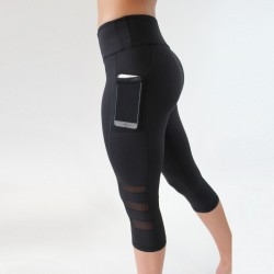 Athletic Apparel High Waist Black Yoga Pants