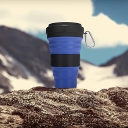 Silicone make travel folding coffee cup