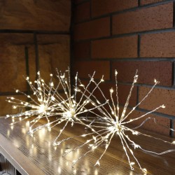 EAMBRITE 3PK 8” Diameter LED Fairy Starburst Branch Light with 180 Warm White Decorative Home Xmas Wedding