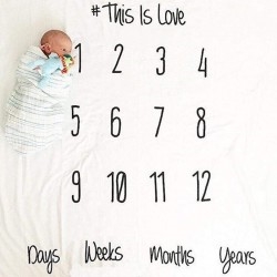 Growth Record Wrap Towel Photo Carpet Baby Photography Background Blanket