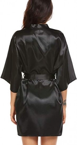 Silky Kimono Bathrobe for Bride | ELOVER