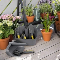 Jardiner Outdoor Gardening Tool Set in Plastic Gardening Box
