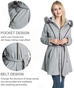 KENGURU COVE Women's Long Overcoat Jacket