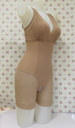 Deep V-neck full body slimming shaper