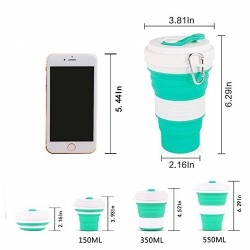 Silicone Reusable Coffee Cup | 550 ML
