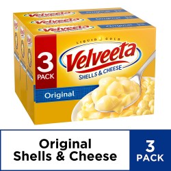 Velveeta Original Shells & Cheese Dinner |12 oz Boxes, Pack of 3