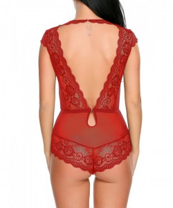 ELOVER Women Teddy Sexy Lingerie Sleepwear | Red