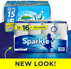 Sparkle Paper Towels | 16 Regular Rolls