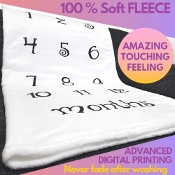 Super Soft Photography Baby Monthly Blanket | Baby Shower Gift for Boys, Girls
