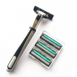 Stainless Steel Double Blade Manual Razor Shaver For Men