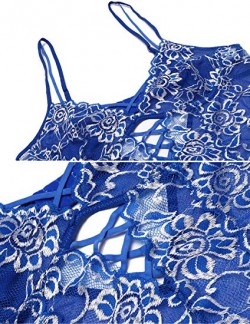 Wearella Women's One Piece Lingerie Teddy Lace Bodysuit