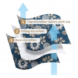 NEWLAKE 3 Piece Quilt Bedspread Coverlet Set,Thermal Pressing Paisley Pattern (Queen Size,Black)