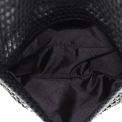 Stella McCartney Falabella Fold Over Clutch Mesh and Faux Patent