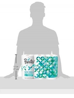 Presto! Flex A Size Paper Towel | 15 Regular Rolls