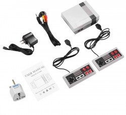 Detailorpin Retro Built-in Classic Games Dual Gamepad Gaming Player (US 4 Buttons)