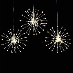 EAMBRITE 3PK 8” Diameter LED Fairy Starburst Branch Light with 180 Warm White Decorative Home Xmas Wedding