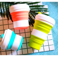 550 ML with Hook Travel Folding Coffee Cup