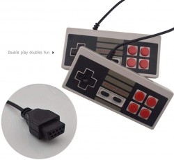 Detailorpin Retro Built-in Classic Games Dual Gamepad Gaming Player (US 4 Buttons)
