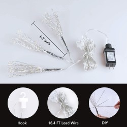 EAMBRITE 3PK 8” Diameter LED Fairy Starburst Branch Light with 180 Warm White Decorative Home Xmas Wedding