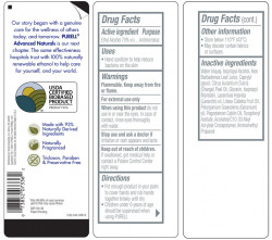 PURELL Advanced Hand Sanitizer Naturals with Plant Based Alcohol Pump Bottle 28 fl oz