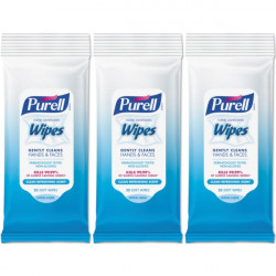 PURELL Hand Sanitizing Wipes Clean Refreshing Scent 20 Count (Pack Of 3)