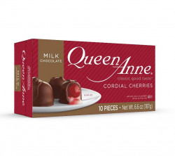 Queen Anne Milk Chocolate Cordial Cherries, 6.6 Oz Box, 10 Pieces