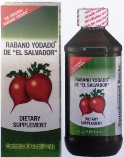 Rabano Yodado De"El Salvador" 8 Oz. Dietary Supplement