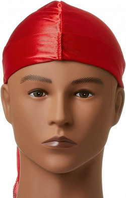 Red by Kiss Premium Silky Satin DURAG Men's Cap Doo RAG