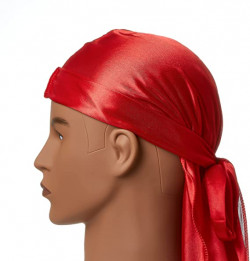 Red by Kiss Premium Silky Satin DURAG Men's Cap Doo RAG