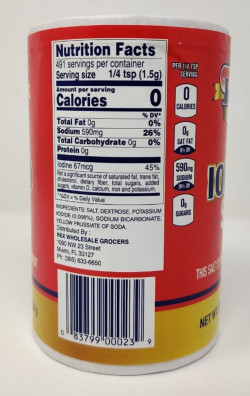 Rex Salt Iodized 26oz