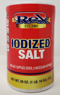 Rex Salt Iodized 26oz