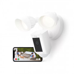 Ring 1080p HD Wired Plus Floodlight Cam with Chime Pro Bundle