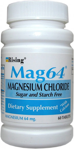Rising Mag64 Magnesium Chloride With Calcium Tablets 60 Each