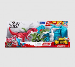 Robo Alive Dino Action 3-Pack Electronic Pets By ZURU