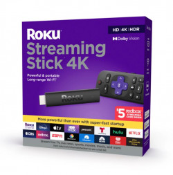 Roku Streaming Stick 4K Streaming Device 4K/HDR/Dolby Vision With Voice Remote And TV Controls