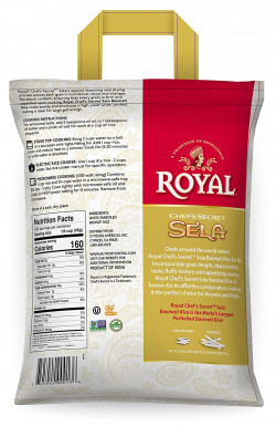 Royal Chef’s Secret Parboiled Sella Extra Long Basmati Rice, 10 Pound