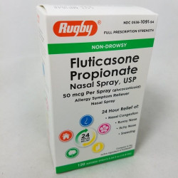 Rugby Fluticasone 50 mcg Propionate Nasal Spray 9.9 ml