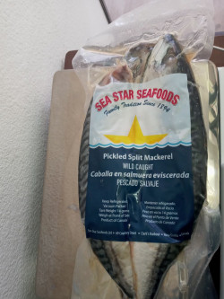 Salt Mackerel With Bones 2.5lb Sea Star Seafoods
