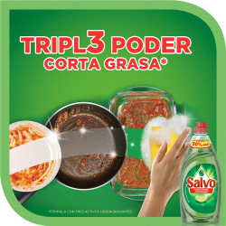 Salvo Lavatrastes Líquido Limón, 1200 ml