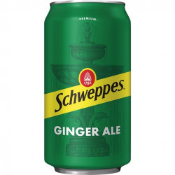 Schweppes Caffeine-Free Ginger Ale, 12 fl oz, 12 Count