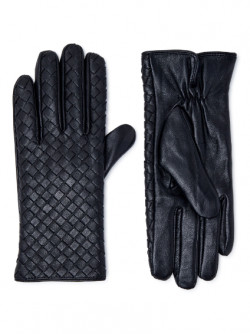 Scoop Women’s Leather Basketweave Gloves