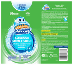 Scrubbing Bubbles Disinfectant Bathroom Grime Fighter Aerosol, Rainshower, 20 oz