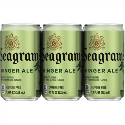 Seagrams Ginger Ale Soda Soft Drinks, 7.5 Fl Oz, 12 Cans