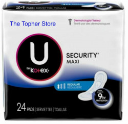 Security Maxi U By Kotex 24 Ct Delivery