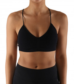 2 For 15 BLACK/BLUE Women Yoga Sexy Padded Sports Bra