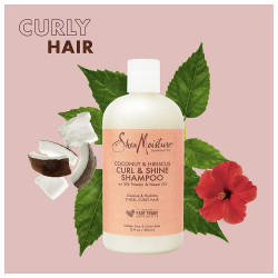 SheaMoisture Curl And Shine Coconut Shampoo| 13 Fl Oz