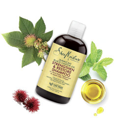 SheaMoisture Shampoo For Damaged Hair Strengthen And Restore 100% Pure Jamaican Black Castor Oil