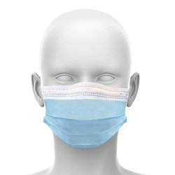 Single Use Disposable Face Mask (Pack of 50), Blue