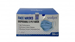 Sismate Blue 3ply Disposable Face Mask